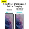 Szybka ładowarka sieciowa Baseus Si USB-C 25W 3A z kablem USB-C / USB-C 1m - biały
